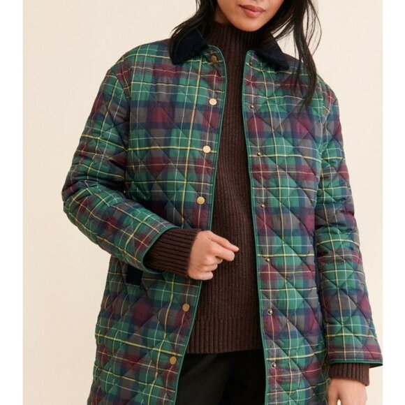 KULE Jackets & Blazers - Kule Georgie Plaid Quilted Jacket Womens S Vintage Barn Coat Chore Classic